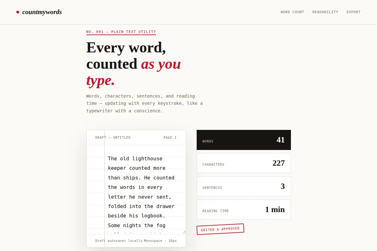 Word Counter
