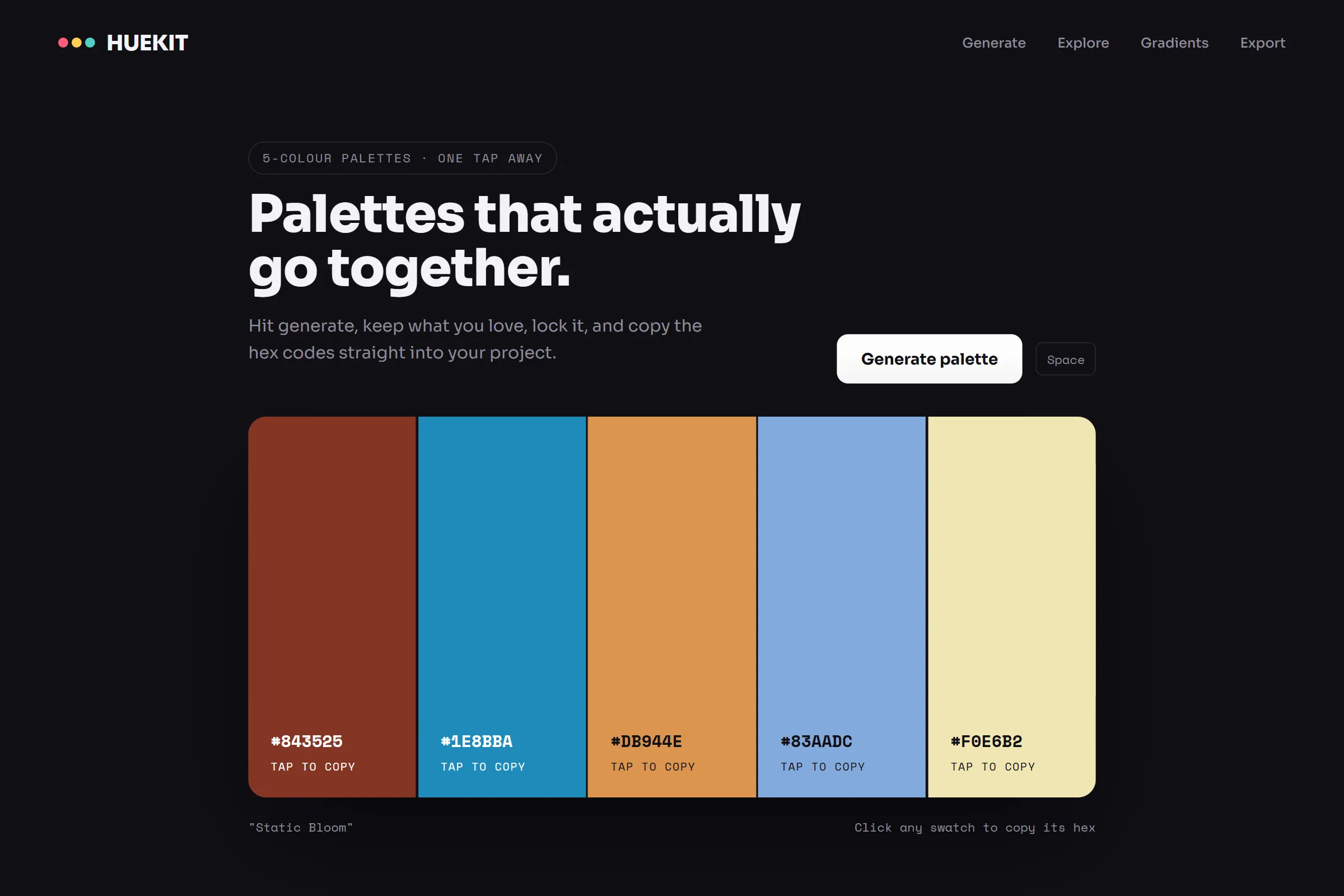 Colour Palette Generator