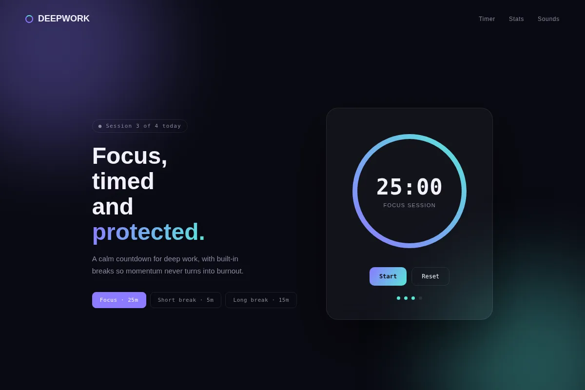 Focus timer